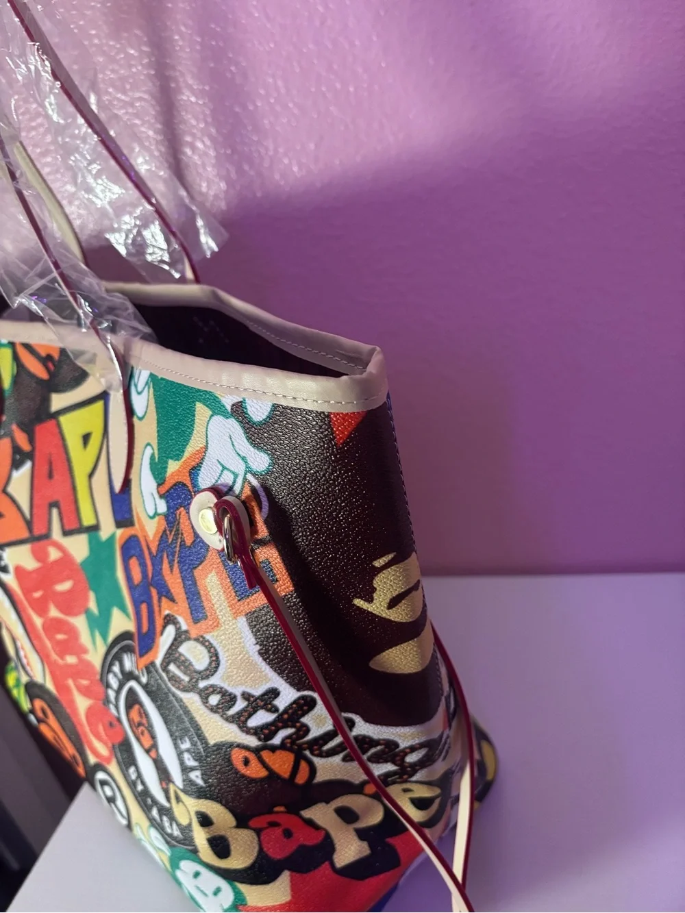 Custom Bape Graphic Tote Bag
